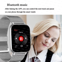 2025 Smart Watch Women And Men 1.44" Screen Kid Gift Sports Fitness Watches Bluetooth Call Digital Wristwatch Android Smartwatch