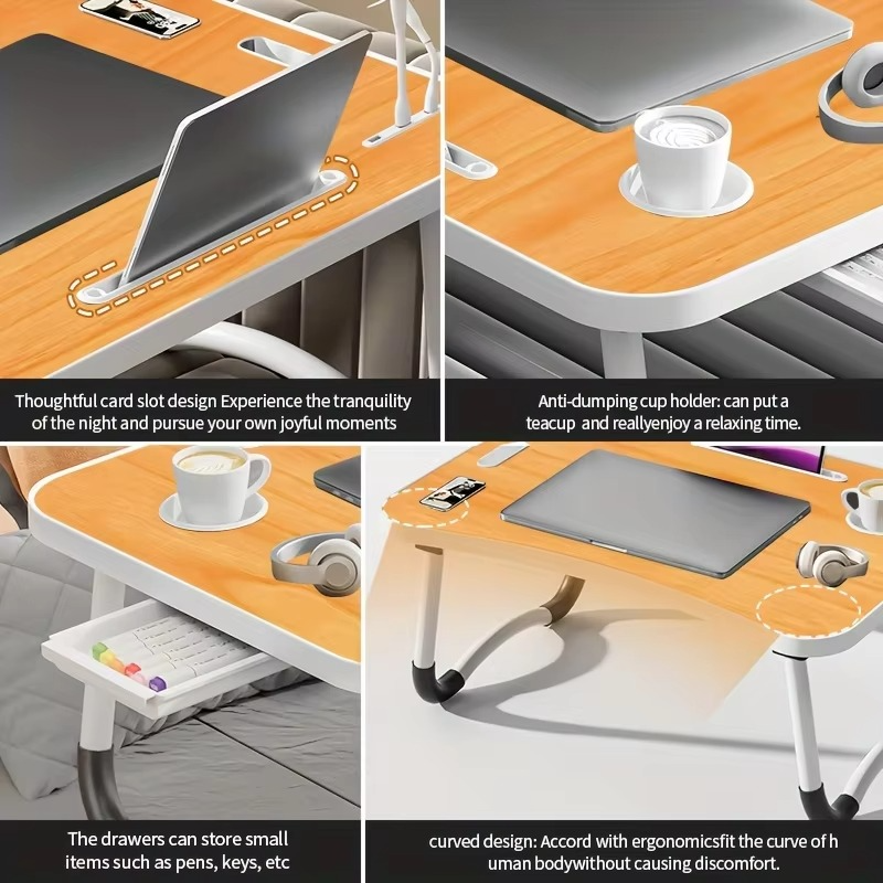 Ultra Large Portable Laptop Bed Table Foldable Desk, Computer Desk computer desk desk table furniture laptop standing desk