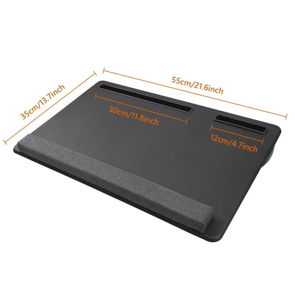 Extra Large Lap Laptop Desk Portable LapDesk with Phone Holder & Wrist Rest for Notebook, MacBook, Tablet, Bed, Sofa
