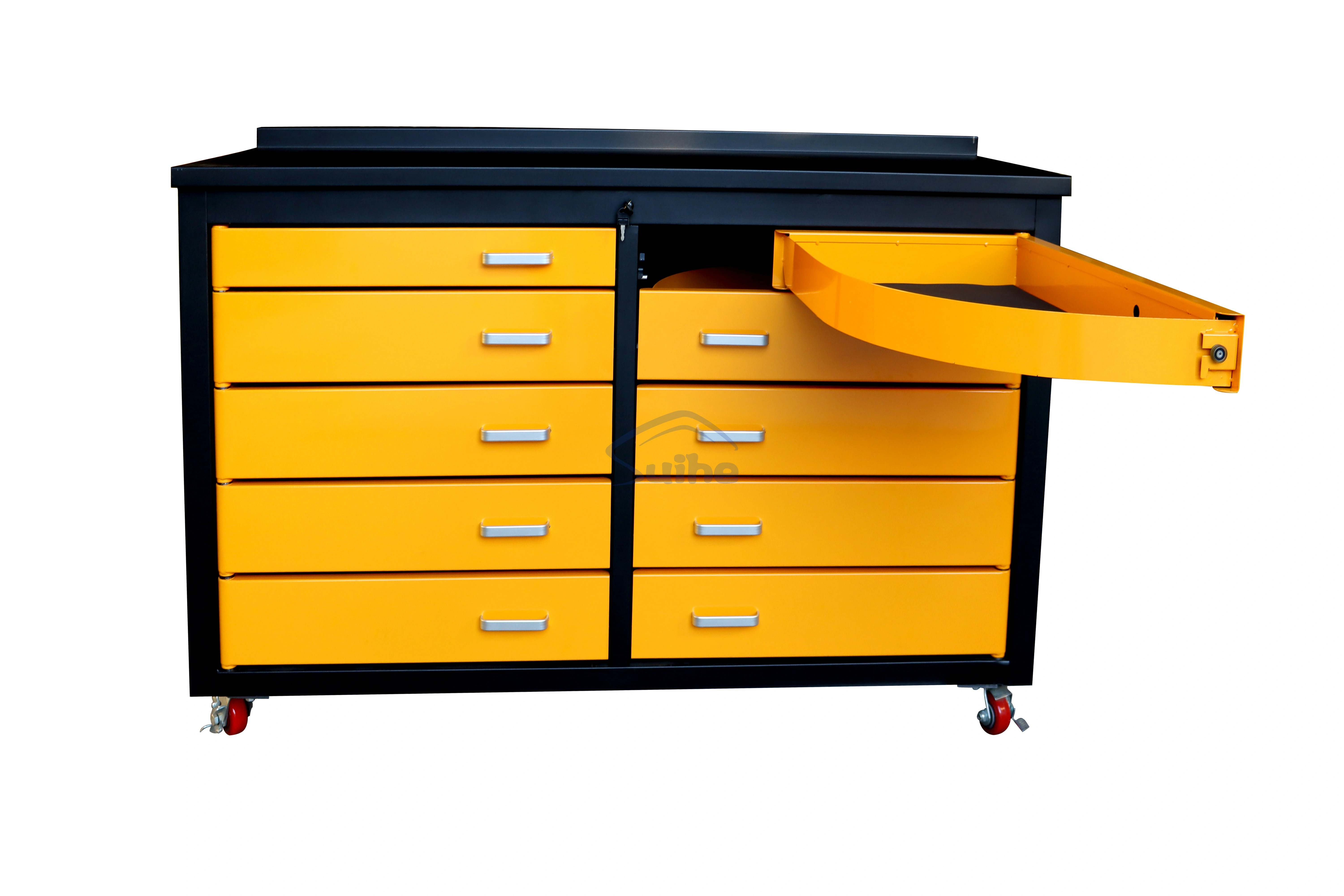 20256FT 10D New Style Metal Tool Cabinet Garage Workstation Tool Box Steel Workbench Tool Cabinet