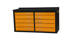 20256FT 10D New Style Metal Tool Cabinet Garage Workstation Tool Box Steel Workbench Tool Cabinet