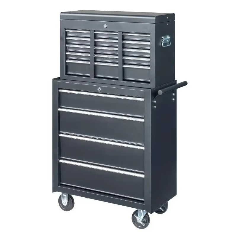 Single Base Cabinet 4 Drawer Steel Black 330 Pound Instrument Cart Storage Room