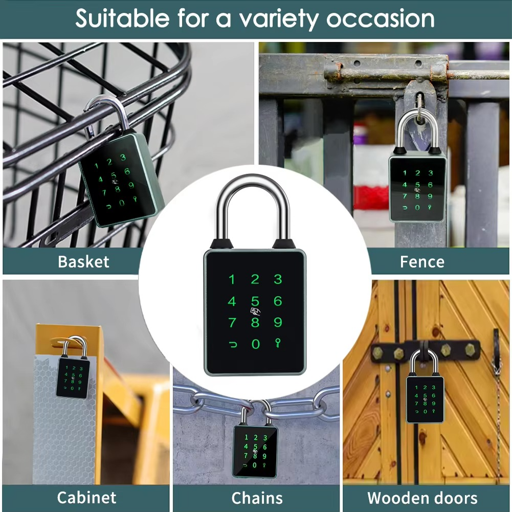 CDOK T55 TTlock Bluetooth smart padlock, IP65 dust and rainproof, suitable for indoor and outdoor use