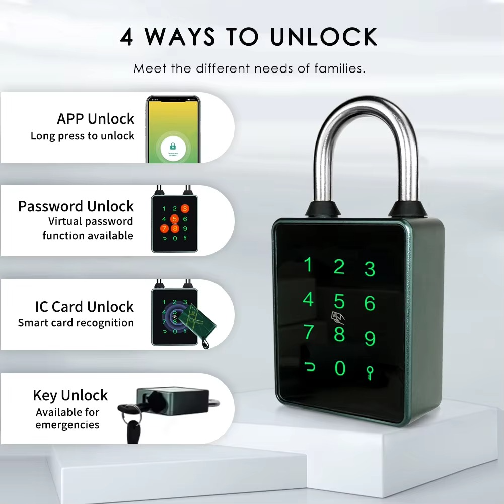 CDOK T55 TTlock Bluetooth smart padlock, IP65 dust and rainproof, suitable for indoor and outdoor use