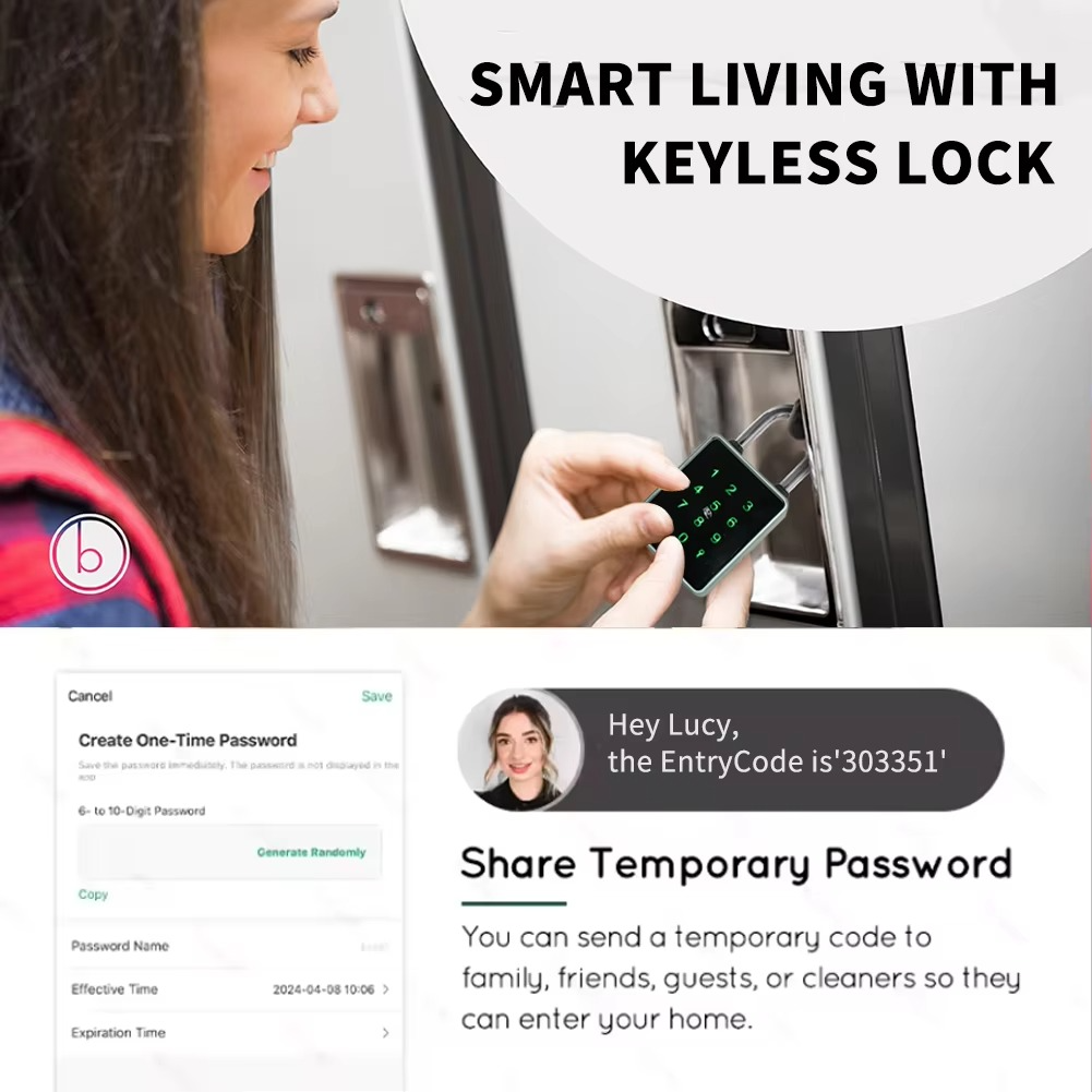 CDOK T55 TTlock Bluetooth smart padlock, IP65 dust and rainproof, suitable for indoor and outdoor use