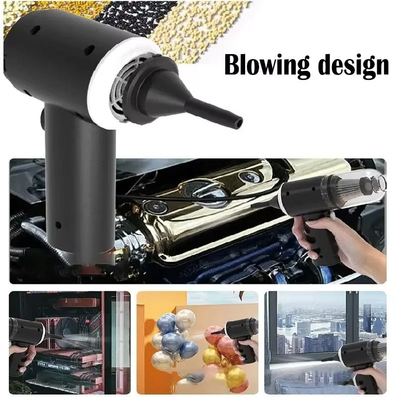 9000Pa Wireless Car Vacuum Cleaner USB Charging 1200mAh Portable Cleaning Appliance Mini Wet and Dry Vacuum Cleaner Househol