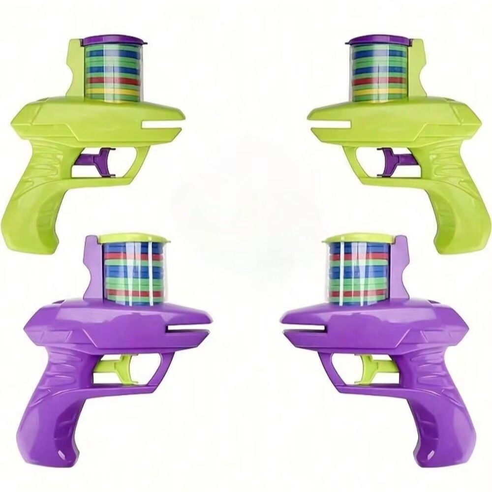 1pc Foam Disc Launcher Flying Disc Handheld Shooter Indoor Shooting Game Outdoor Backyard Toy For Boys And Girls Birthday Gift