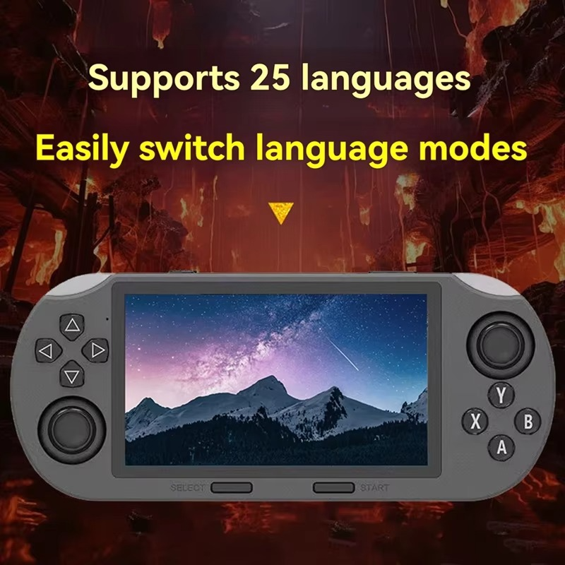 Portable Game Player Retro Handheld Game Console 4.5 Inch IPS Screen Built-In 20000+ Games Retro Video Games For PS1 GBA-Y41A
