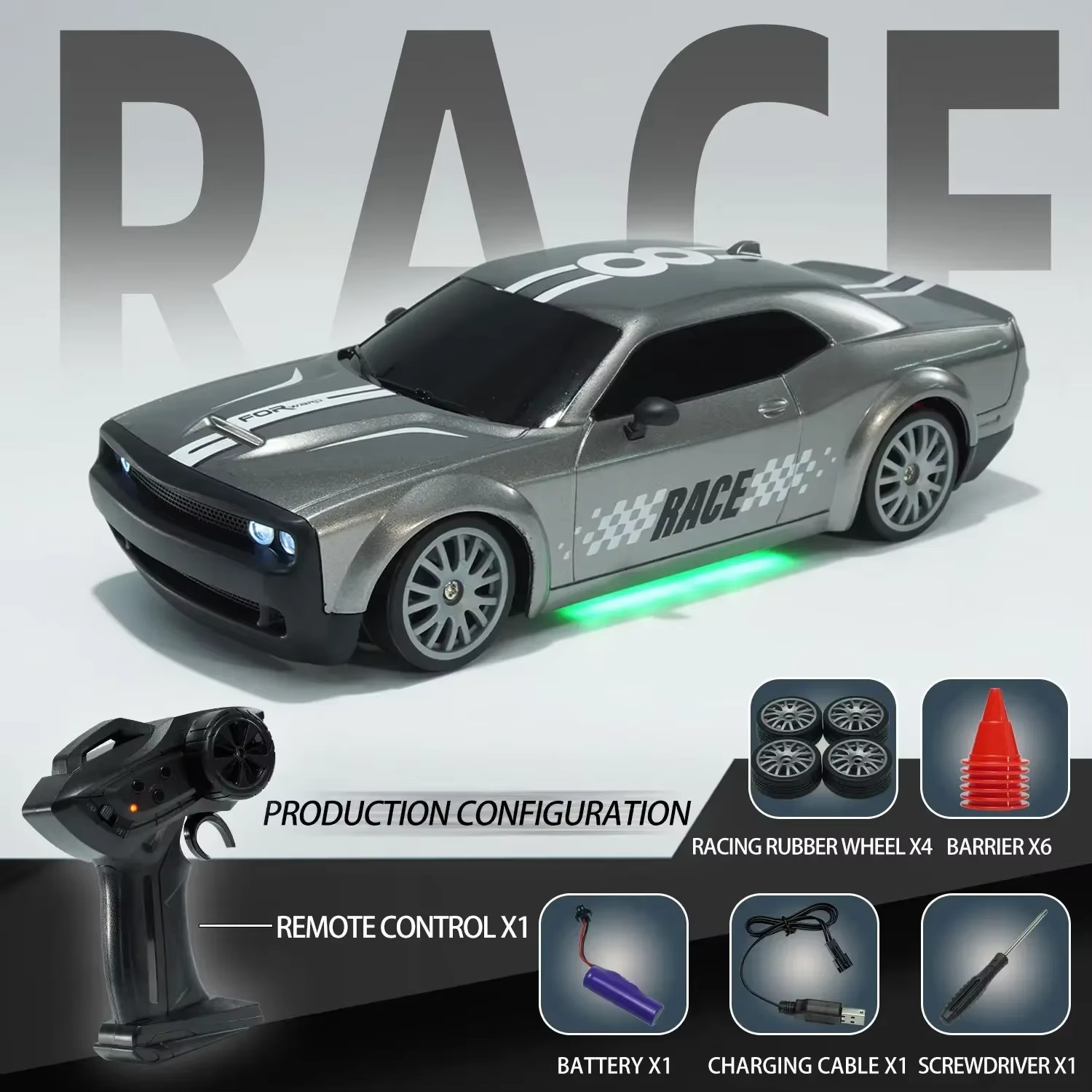 1; 20 RC 4WD drift stunt car GTRPRO Racing model AE86PRO with detachable wheels Adult Boy Girl toy gift for kids