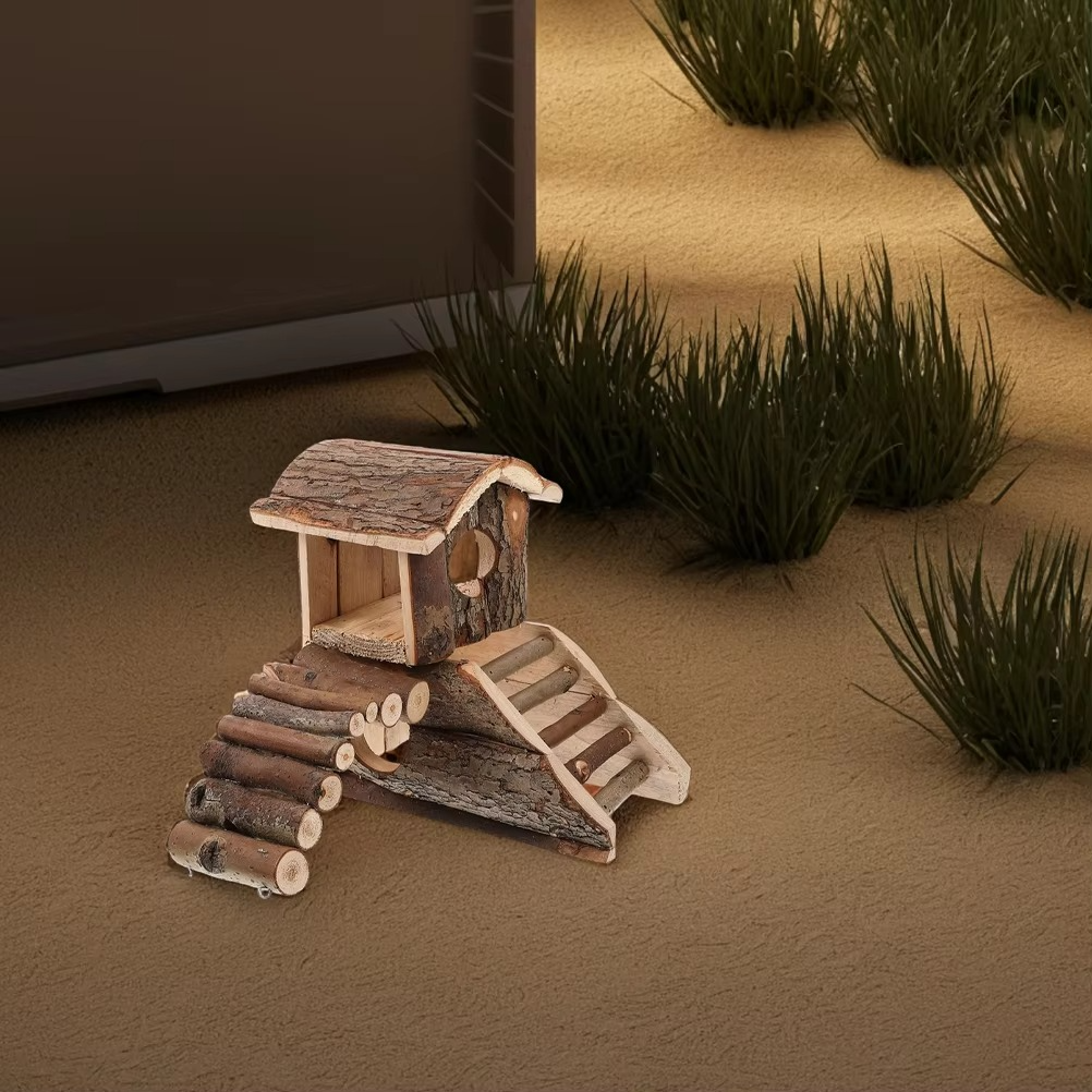 Hamster House Hut Guinea Playground Pig Habitat Hideout Accessory Squirrel Gerbil Decorative Hideaway Mini Pig