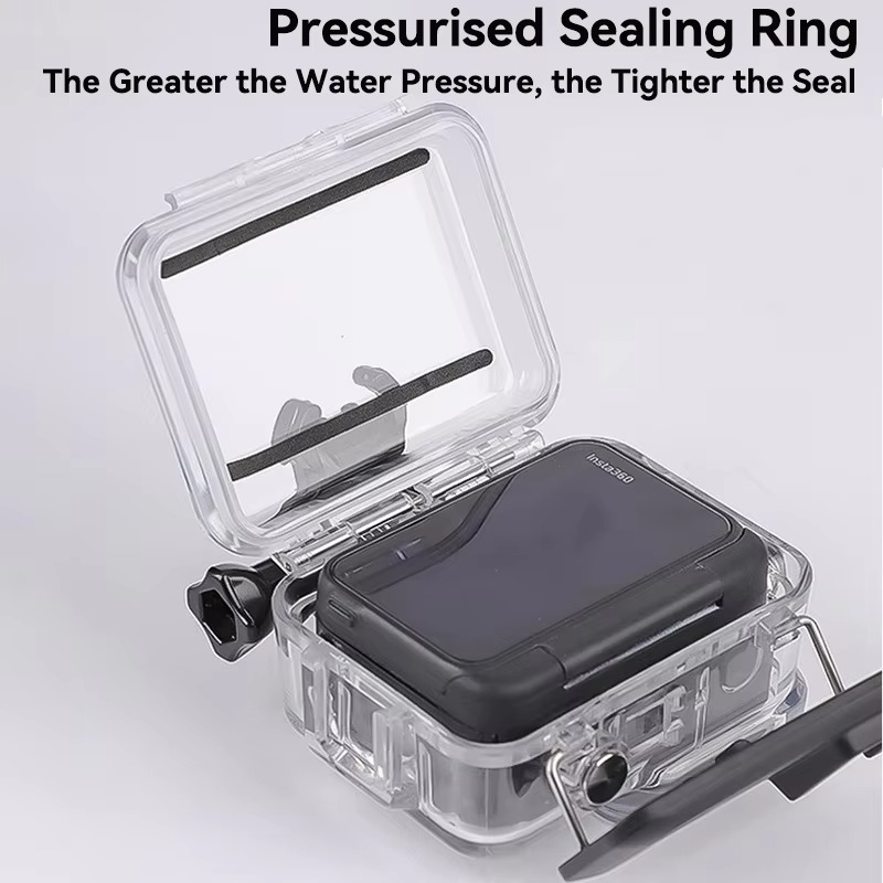 Waterproof Housing Dive Case for Insta360 ACE Pro / Pro 2 Protective Cover Shell Underwater Snorkeling Swimming Camera Accessory