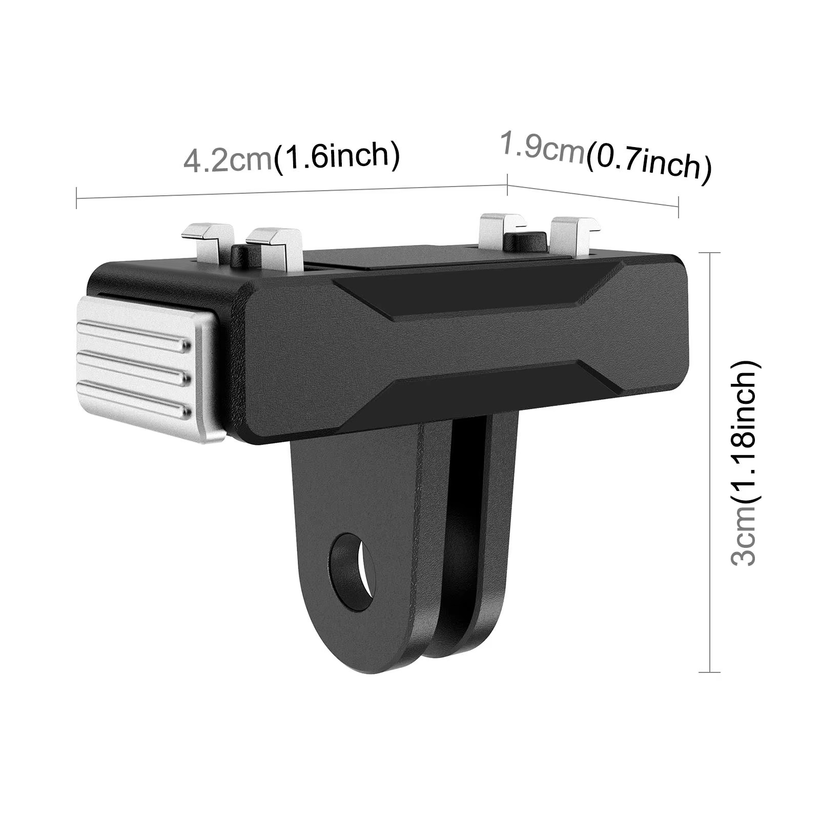 PULUZ Magnetic Base For Insta360 X5 / Ace Pro 2 Panoramic Camera Quick Release Adapter ABS Mount For Insta360 Ace / Ace Pro