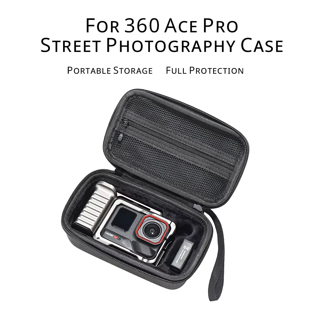 For Insta360 Ace Pro2/Pro Street Photo Grip Organizer Bag Support for Storing Amagisn/Offical/Metal/3D Prints Xplorer Grip Kit