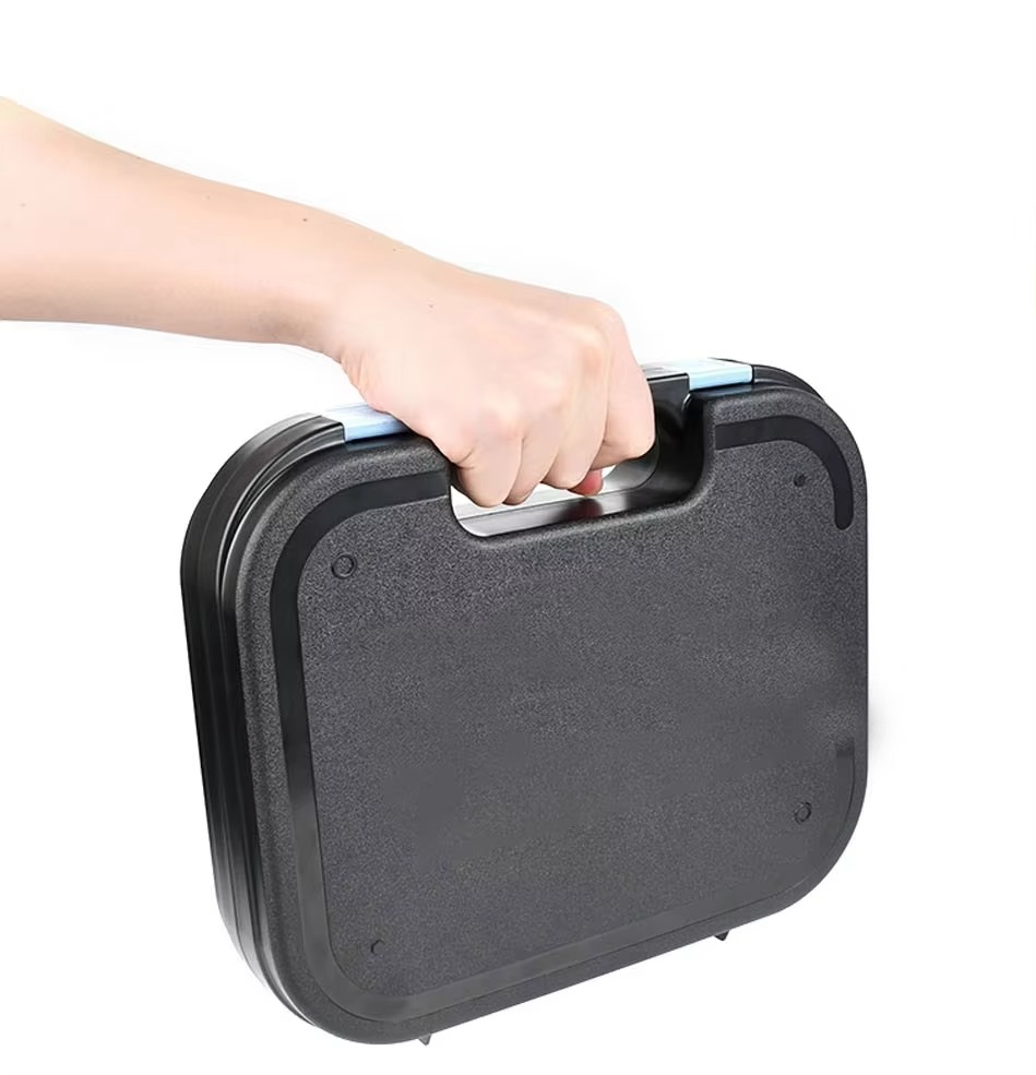 Tactical Pistol Safety Case Gun Storage Box for Glock, Hard Shell Tool Storage Box Padded Foam Lining Hunting Accessories