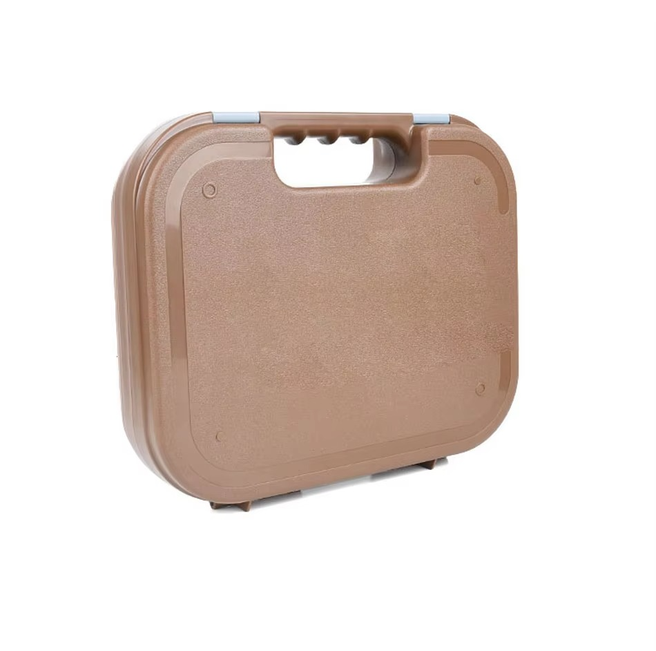 Tactical Pistol Safety Case Gun Storage Box for Glock, Hard Shell Tool Storage Box Padded Foam Lining Hunting Accessories