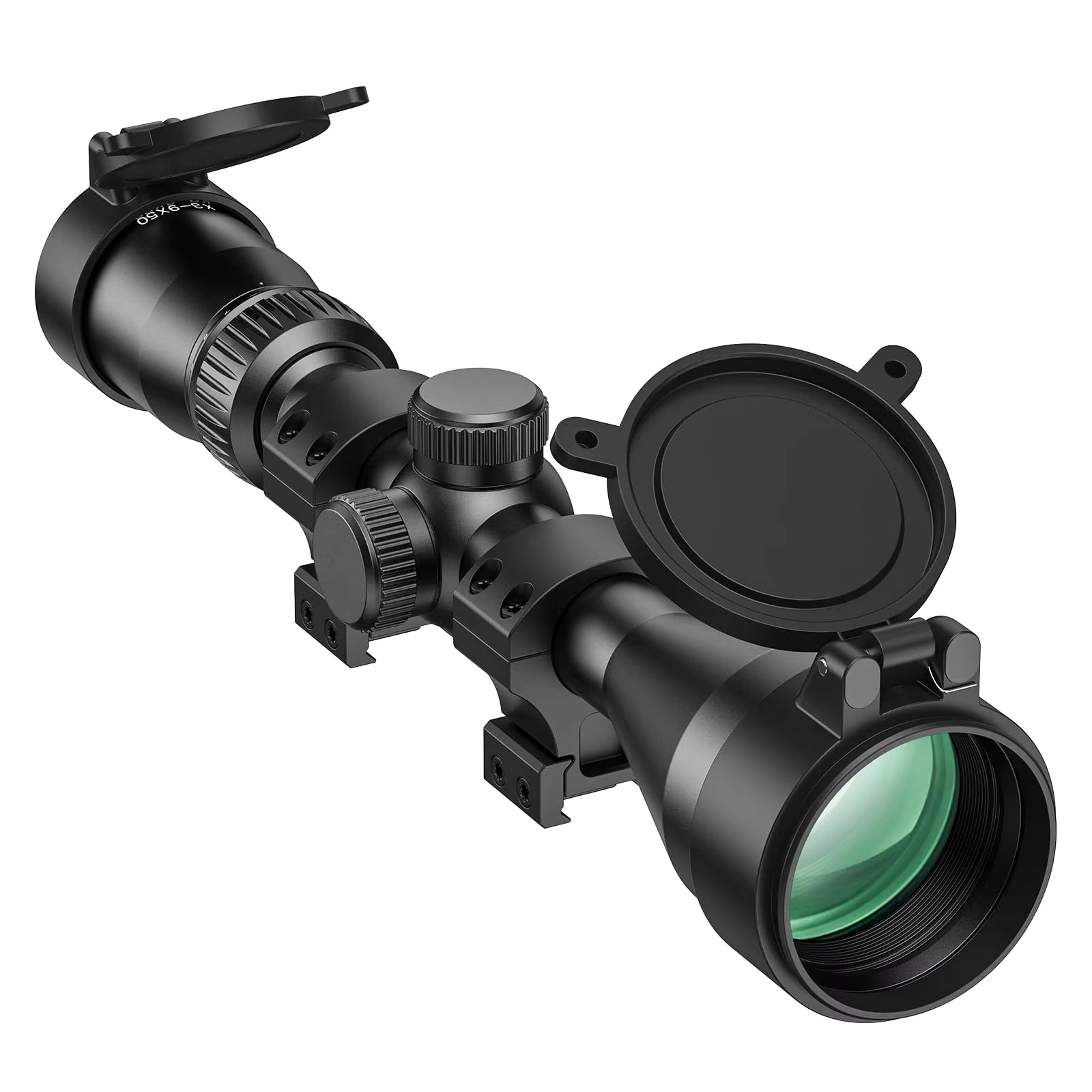 CVLIFE Rifle Scope Mil-dot Reticle Rifle Scope 1-inch Tube Optics Sight with 20mm Scope Rings for Picatinny Second Focal Plane