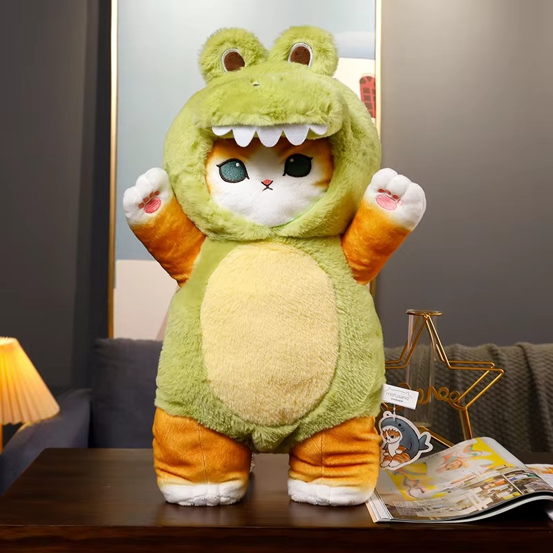 Mofusand Cute Shark Cat Cosplay Plushie Animals Series 50cm Giant Kawaii Soft Stuffed Plush Doll Birthday Gift Toys For Children