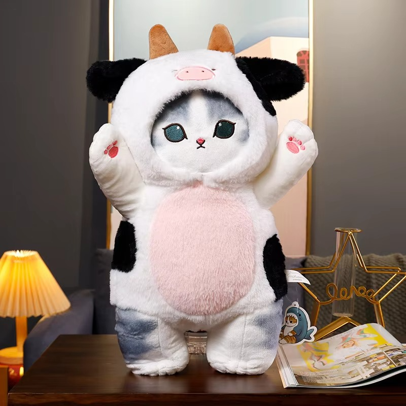 Mofusand Cute Shark Cat Cosplay Plushie Animals Series 50cm Giant Kawaii Soft Stuffed Plush Doll Birthday Gift Toys For Children
