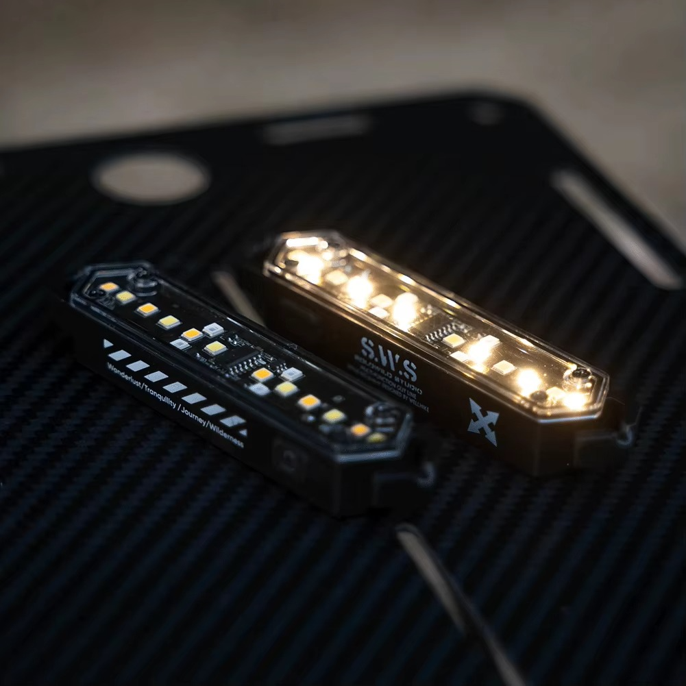 Wind Rope Buckle Light Night Safety Tent Wind Rope Warning Light Waterproof Lightweight Magnetic Suction Outdoor Camping Lamp