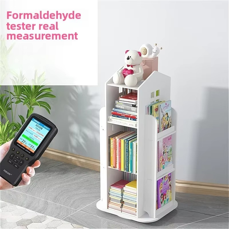 360° Rotating Kids Bookshelf - Creative Picture Book Display with Toy Storage, Space Saving Nursery Organizer desk bookshelf
