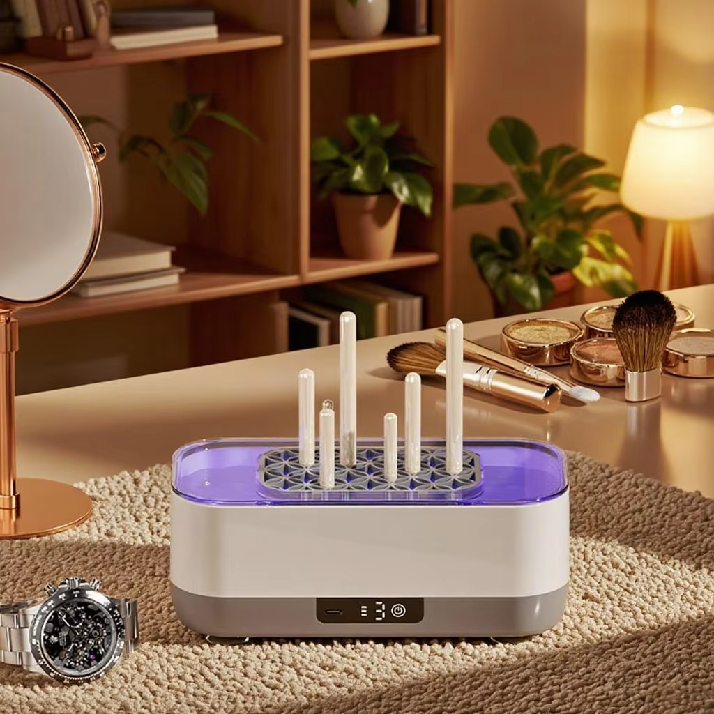 1pc Crystal clear effect guaranteed 45000Hz ultrasonic eyeglass cleaning machine 400ml capacity