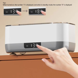 1pc Crystal clear effect guaranteed 45000Hz ultrasonic eyeglass cleaning machine 400ml capacity