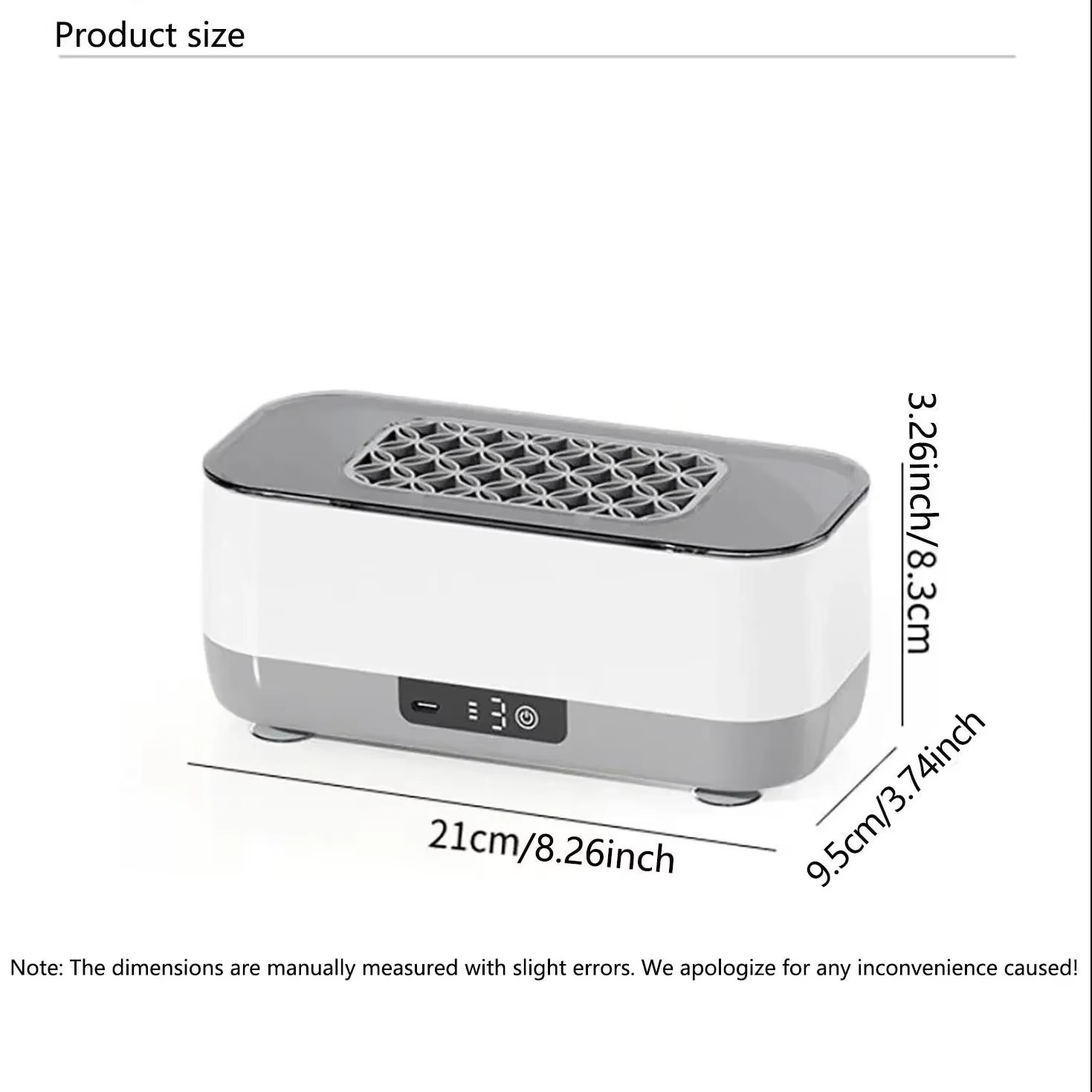 1pc Crystal clear effect guaranteed 45000Hz ultrasonic eyeglass cleaning machine 400ml capacity