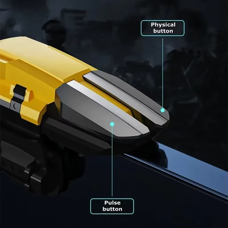 CJ27 5 Finger Mobile Phone Game Trigger Gamepad Joysticks Controller for PUBG Aim Shooting L1R1 Alloy Key Button for IOS Android