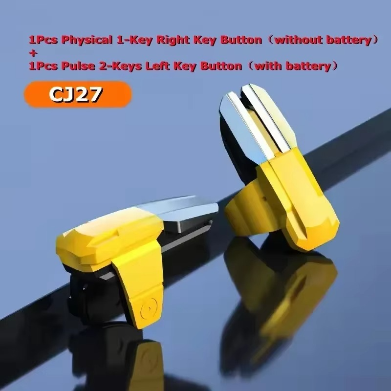CJ27 5 Finger Mobile Phone Game Trigger Gamepad Joysticks Controller for PUBG Aim Shooting L1R1 Alloy Key Button for IOS Android