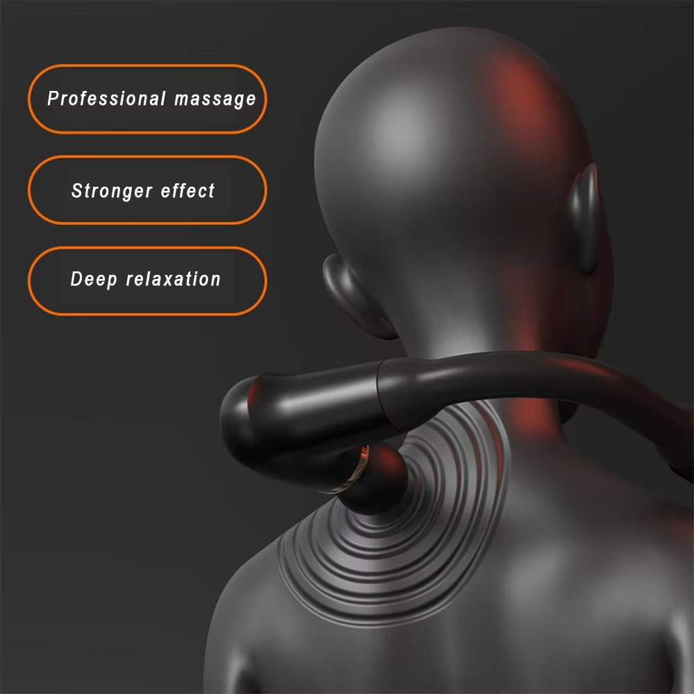 Fascia gun Handle and Elbow 3 Modes and 6 Gears Adjust Muscle Relaxation and Massage Percussion Hammer for Athletes