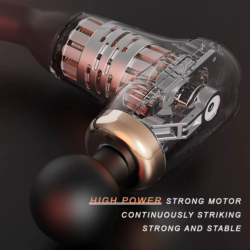 Fascia gun Handle and Elbow 3 Modes and 6 Gears Adjust Muscle Relaxation and Massage Percussion Hammer for Athletes