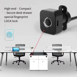AB09-Smart Fingerprint Cabinet Lock-Keyless Black Biometric Lock For Anti-Theft Security,Suitable For Doors,Drawers,Wardrobes