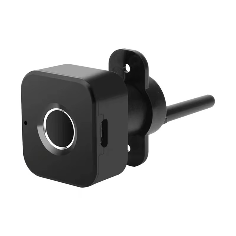 AB09-Smart Fingerprint Cabinet Lock-Keyless Black Biometric Lock For Anti-Theft Security,Suitable For Doors,Drawers,Wardrobes