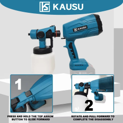 Electric Spray Gun Portable HVLP Automatical Cordless Paint Sprayer Furniture Steel Coating Airbrush For Makita 18V Battery