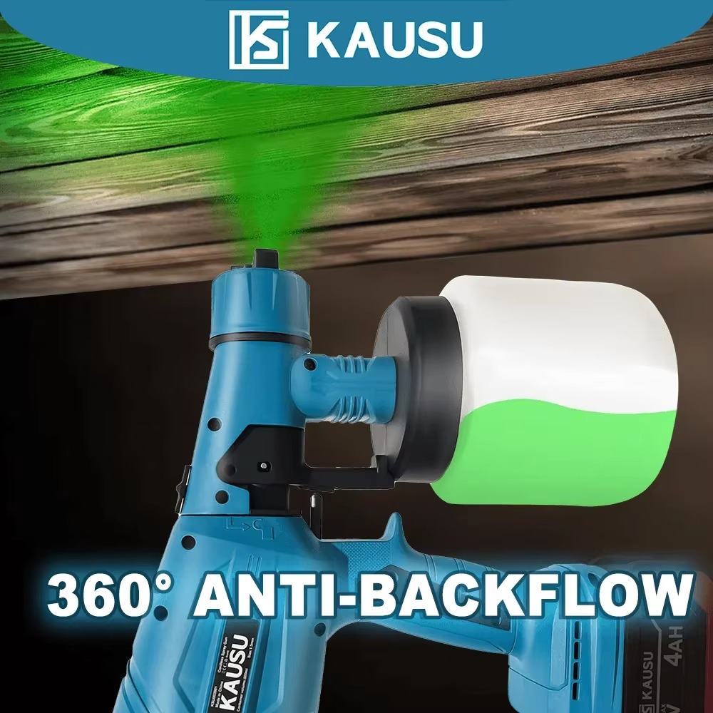 Electric Spray Gun Portable HVLP Automatical Cordless Paint Sprayer Furniture Steel Coating Airbrush For Makita 18V Battery