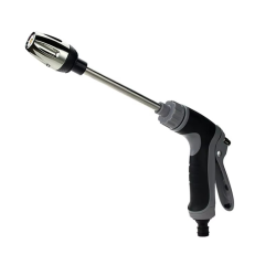 High-Pressure Car Wash Water Gun Household And Alloy Long Pole With Rubber Handle Watering Tools Metal Extension Wrapped