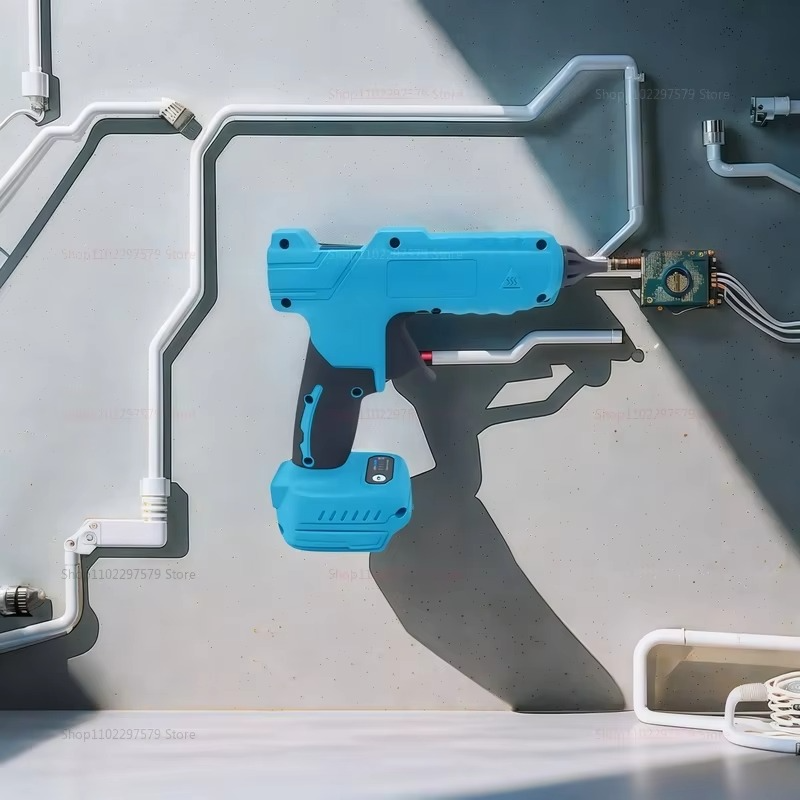 Cordless Electric Hot Melt Glue Gun 11mm Stick Welding Air Gun Compatible with Makita 18V Battery No Battery Included