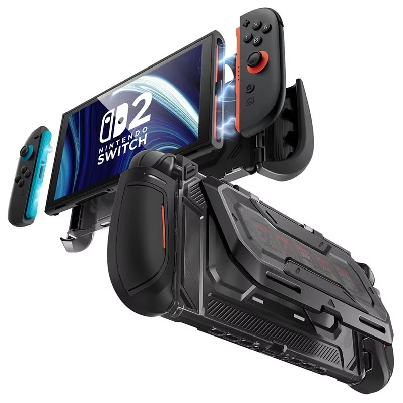 SUPCASE For Nintendo Switch 2 Case 2025 Titan Series Dockable Ergonomic Switch 2 Grip Protective Cover Holds 5 Game Cards