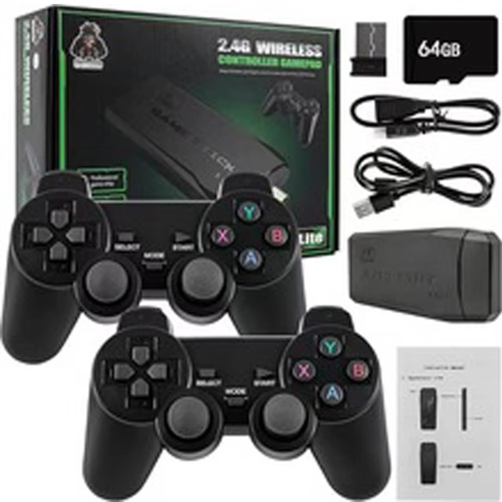 Double Happiness: 2.4G wireless gamepad set, easily team up and play games.Two people can enjoy classic games together.