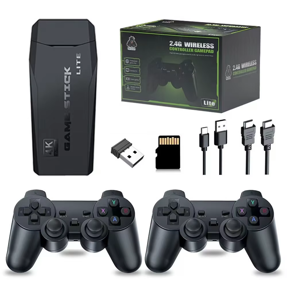 Double Happiness: 2.4G wireless gamepad set, easily team up and play games.Two people can enjoy classic games together.