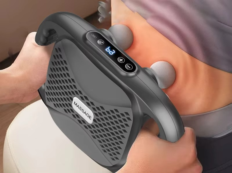 Six-head Fascia Gun Muscle Relaxation Massage Gun High-Frequency Waist and Back Massager Body Relaxation Shoulder Calf Massager