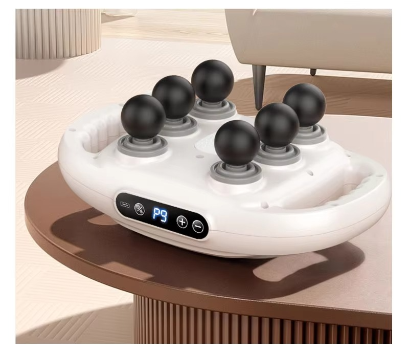 Six-head Fascia Gun Muscle Relaxation Massage Gun High-Frequency Waist and Back Massager Body Relaxation Shoulder Calf Massager
