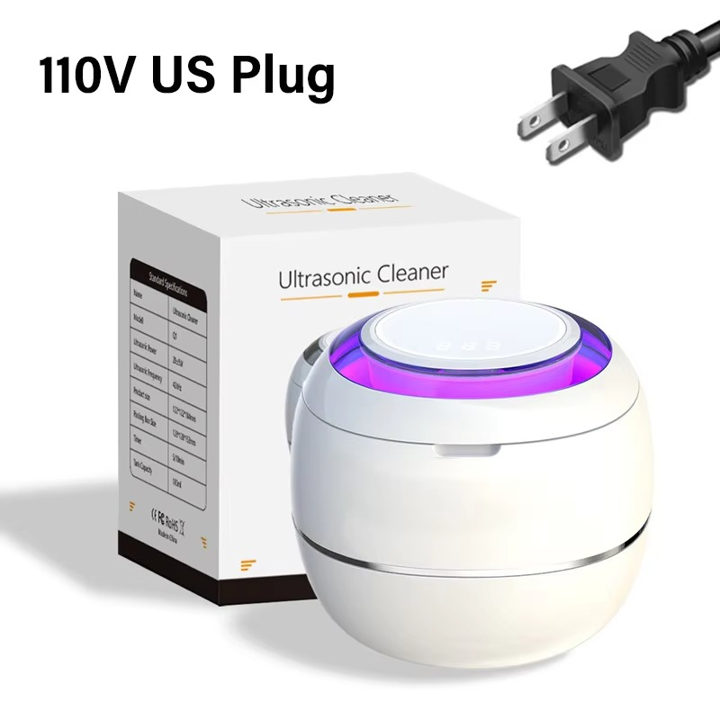 Ultrasonic Cleaner Ultrasound Jewelry Cleaner UV Light Sterilization Ultrasonic Dentures Retainer Washing Machine Cleansing Bath