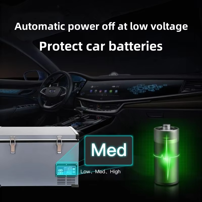 12V 24V Vehicle Cigarette Lighter Single Zone Car Fridge Large Capacity 115L Portable Outdoor Car Refrigerator Freezer