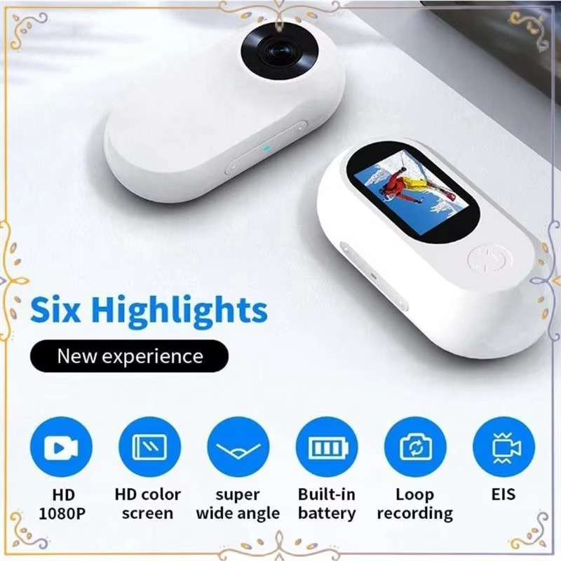 AU67-Sport Action Camera Wireless Cameras With 170 Wide Angle Lens Stable Collar Camera Sport Action Camera (A)