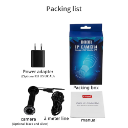 16mm Door Wifi Eye Camera 5G 2.4G TUYA Diameter 15.8mm Wide-angle Security Door Peephole WiFi Wireless Cat-eye Camera P2P ONVIF