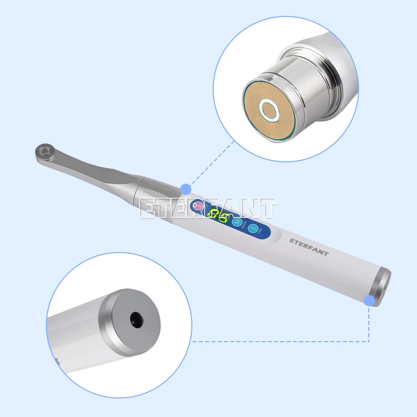 ETERFANT Woodpecker DTE Style Dental iLed Max 1 Second Curing Light LED Curing Lamp 2500 MW/CM