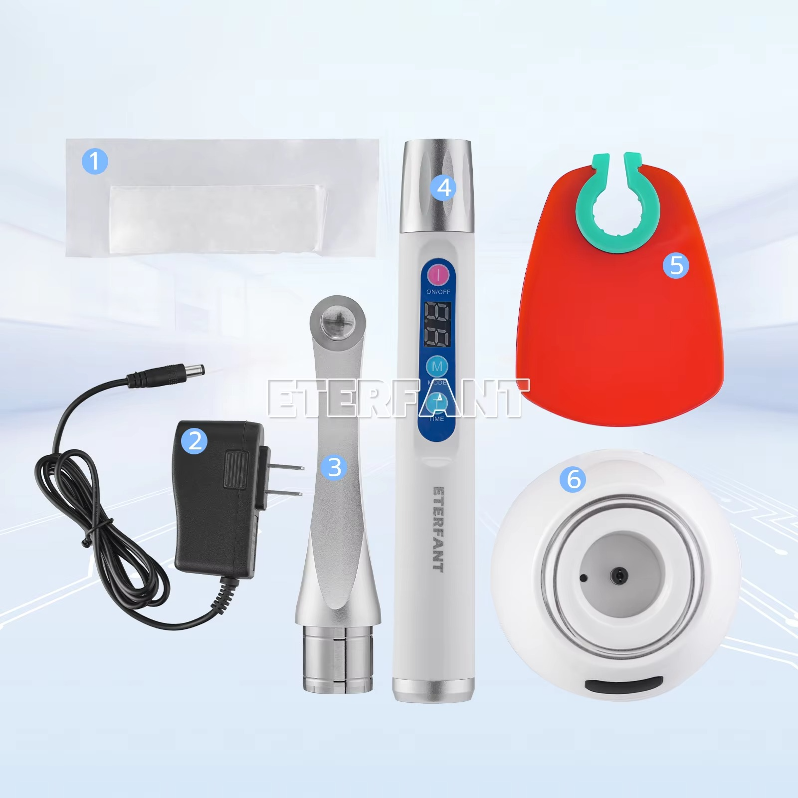 ETERFANT Woodpecker DTE Style Dental iLed Max 1 Second Curing Light LED Curing Lamp 2500 MW/CM