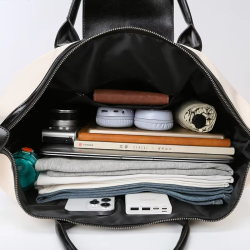 Embroidered Cat Head Women's Travel Bags Waterproof Oxford cloth luggage handbag Men's fashion shoulder crossbody Duffle bag