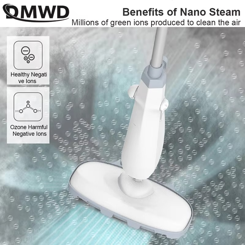 Multi-Function Electric Mop Handheld Steam Cleaner Nano Steam Mop Mite Removal Cleaning Machine Negative Ion Sterilization 220v